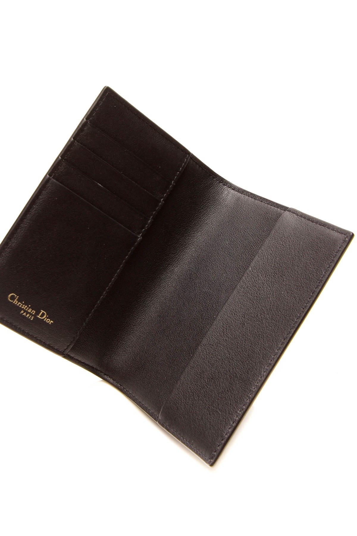 Oblique Passport Cover - Navy/Black Diorissimo