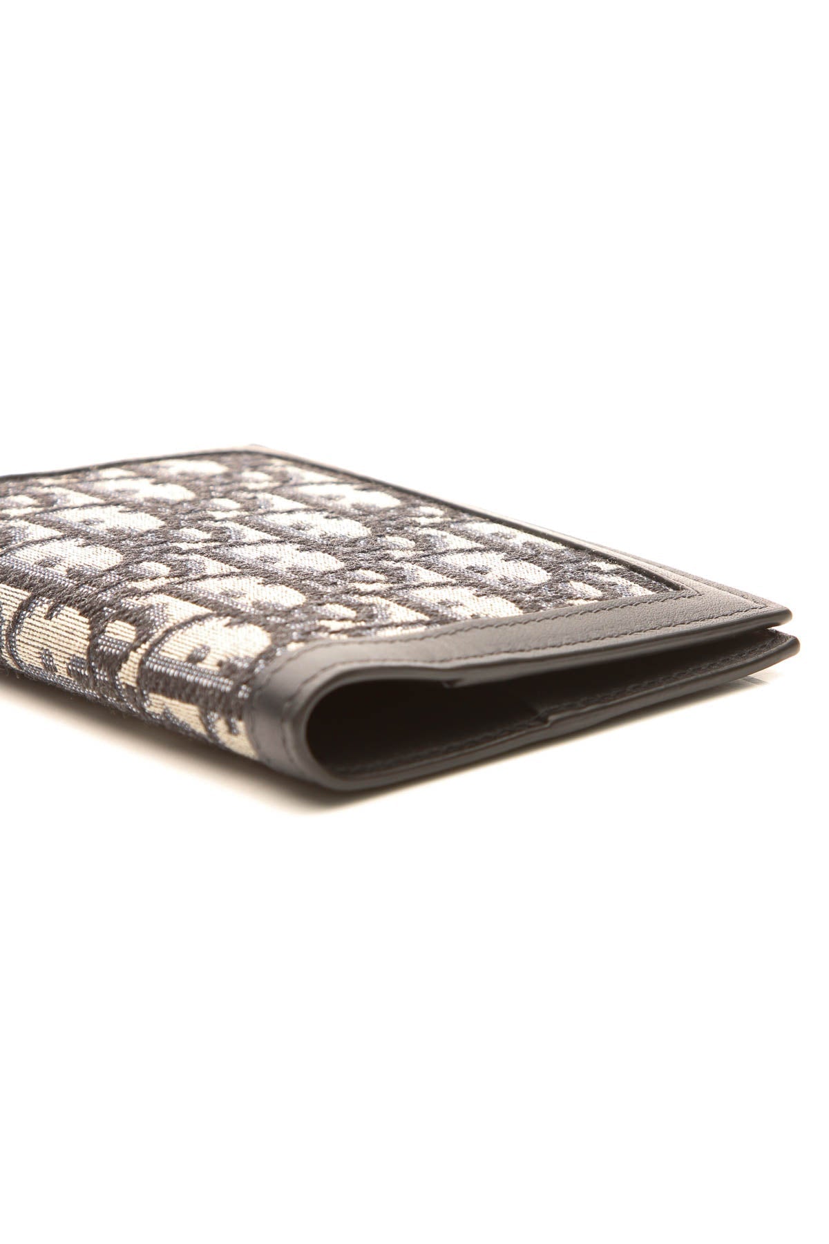 Oblique Passport Cover - Navy/Black Diorissimo