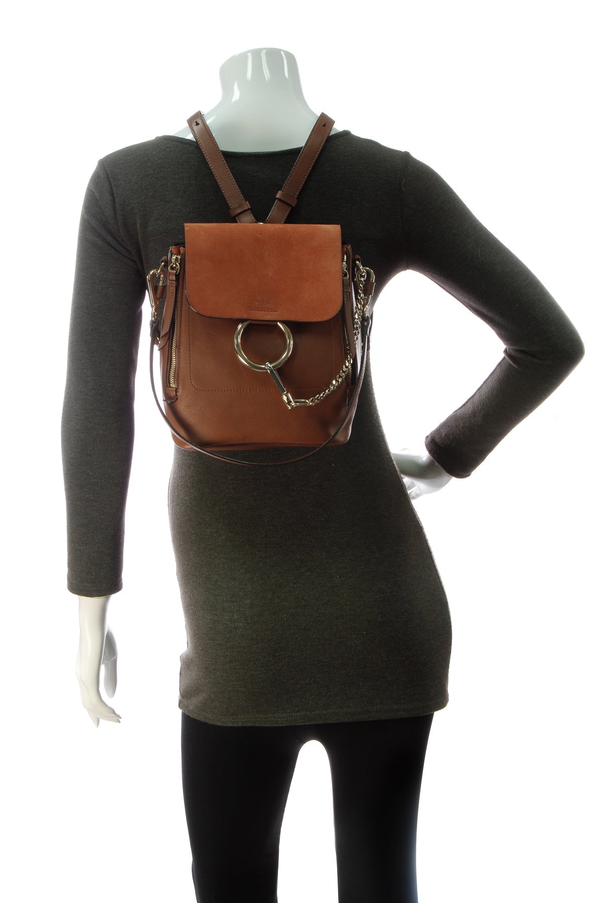 Faye Small Backpack - Tan