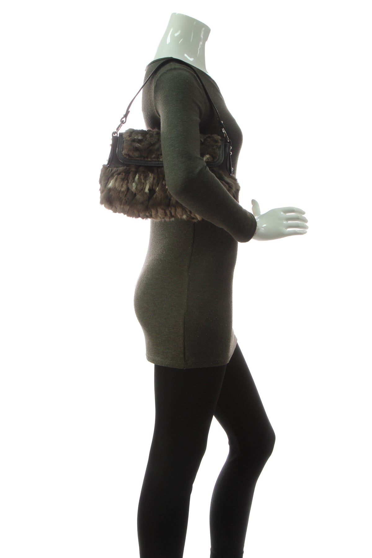 Fur Chef Shoulder Bag - Brown