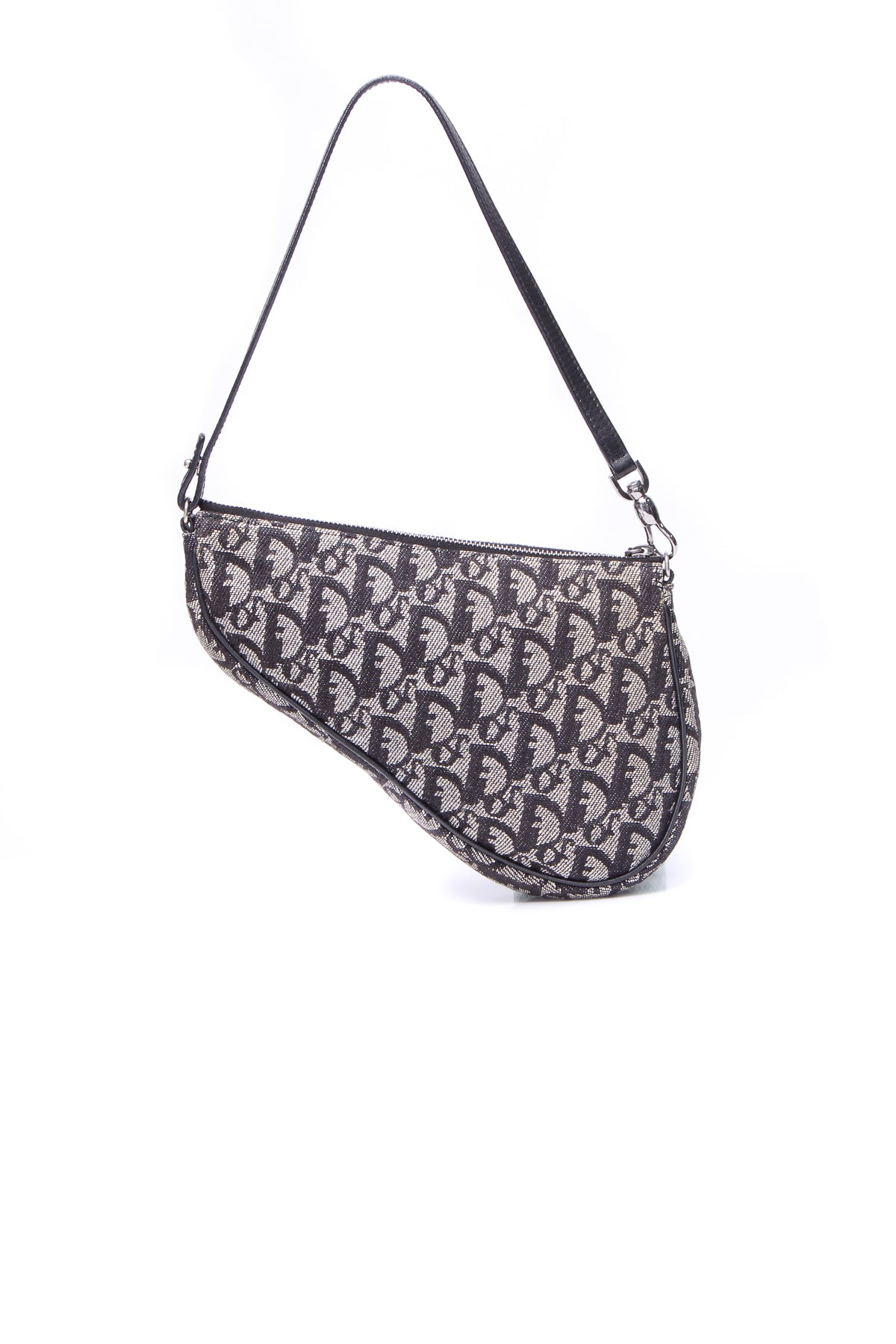 Mini Saddle Pochette Bag - Black Diorissimo