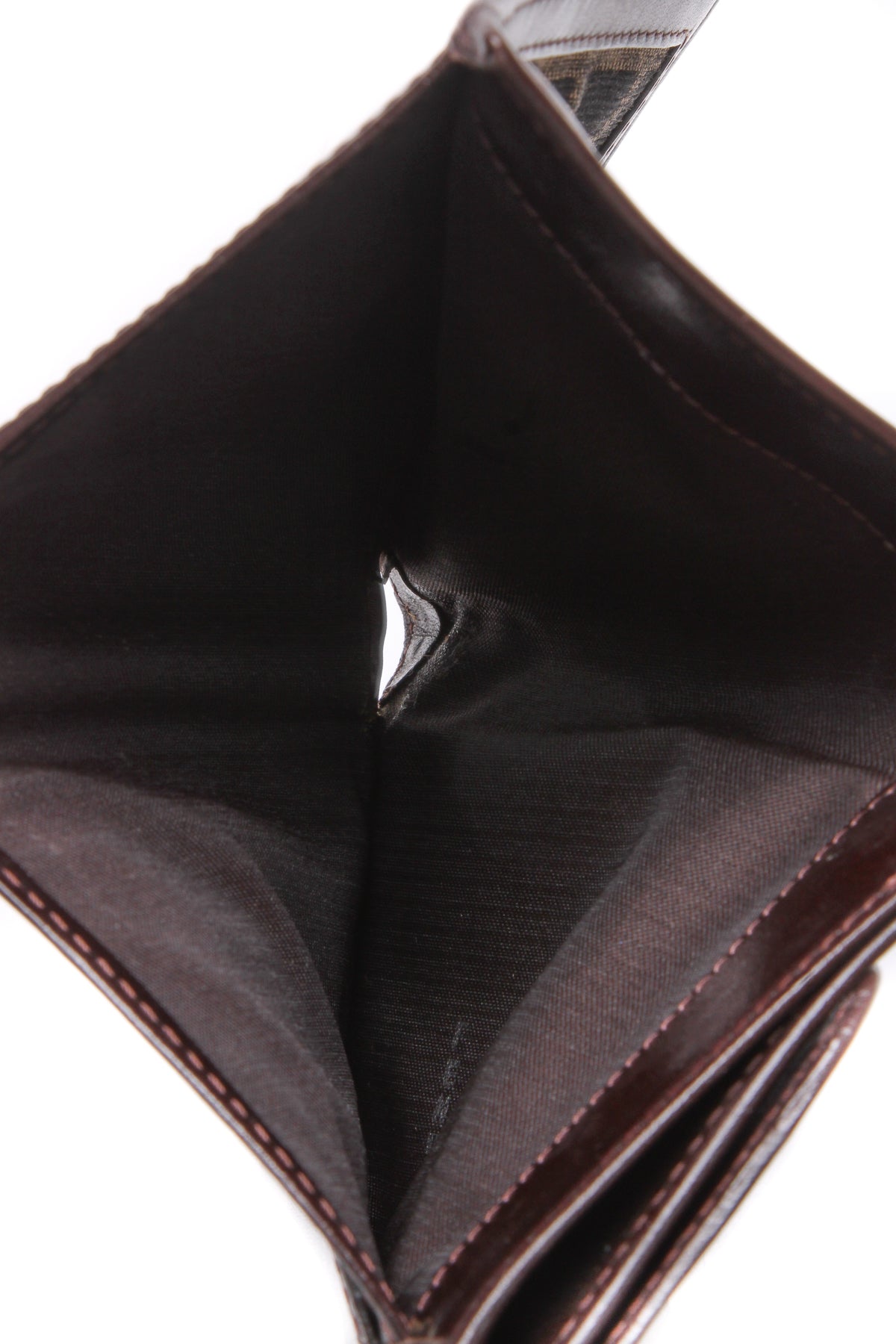 Vintage Zucca Compact Wallet - Tobacco