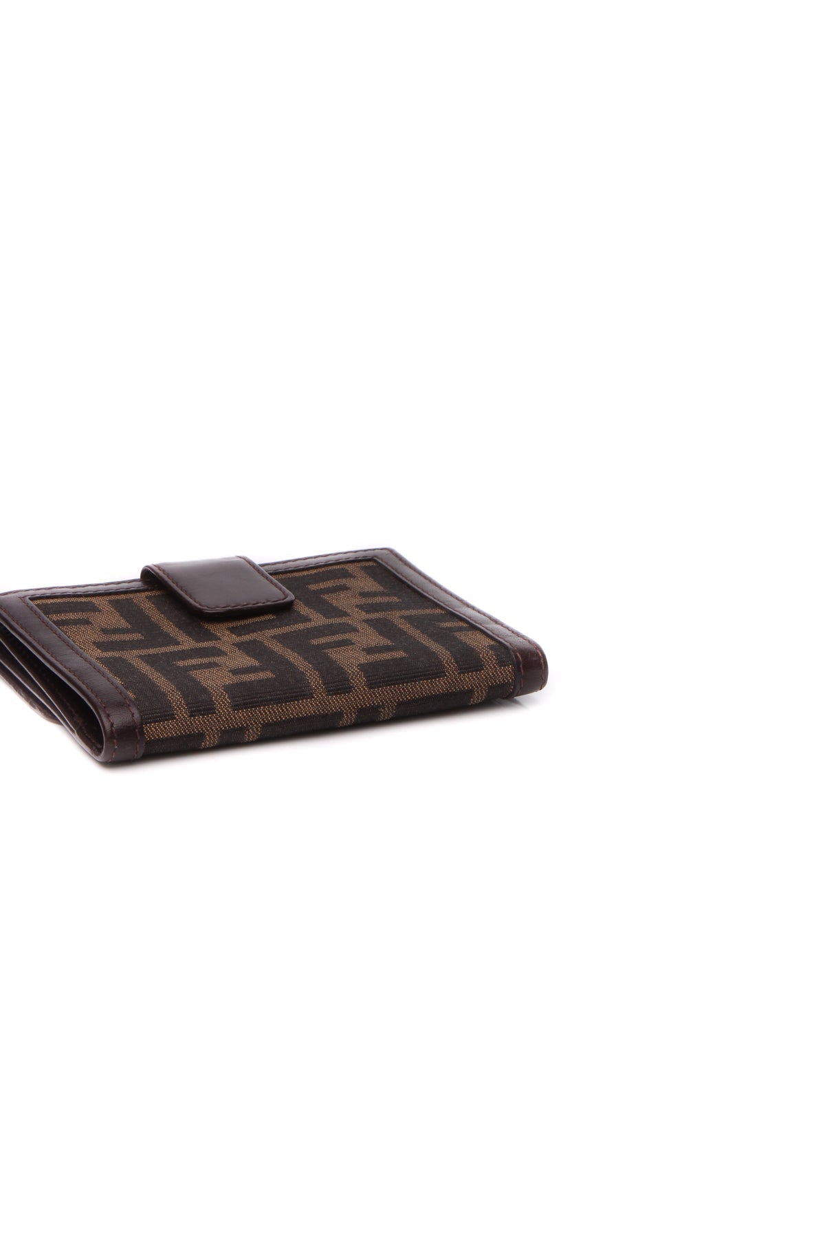Vintage Zucca Compact Wallet - Tobacco