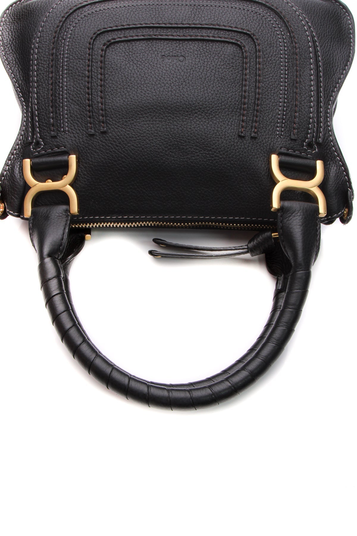 Marcie Small Satchel Bag - Black
