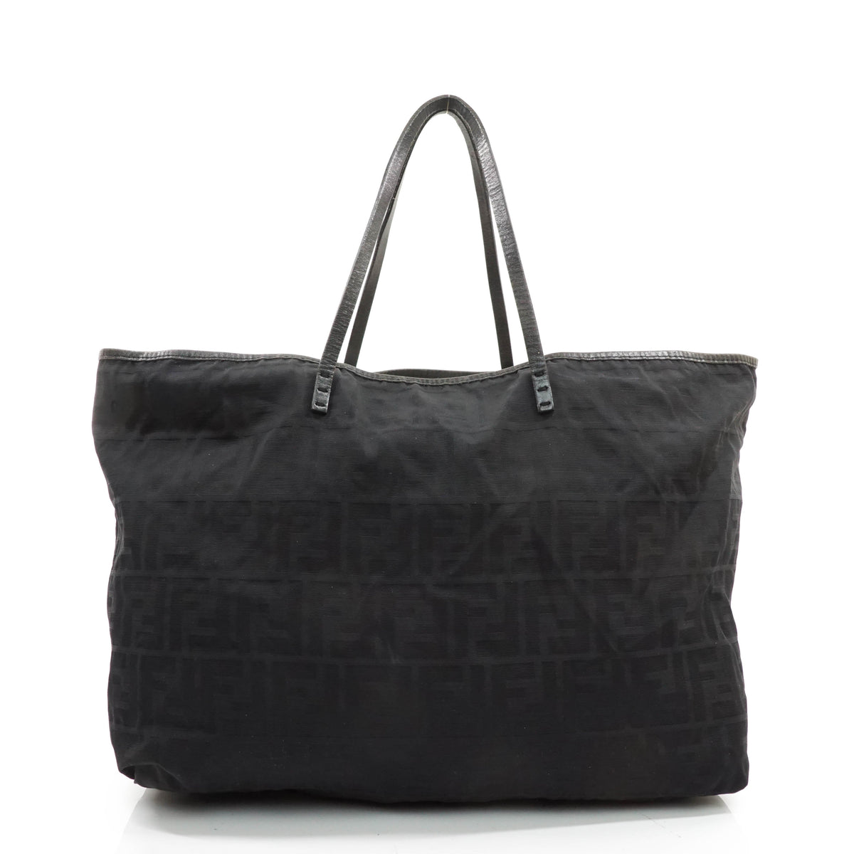 Fendi Zucca Tote Bag Black Nylon