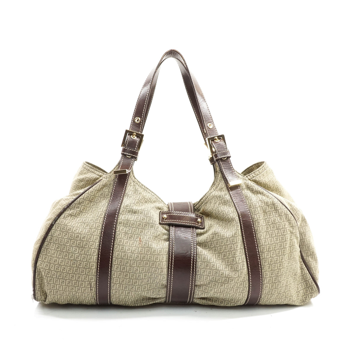 Fendi Tote Bag Brown Canvas