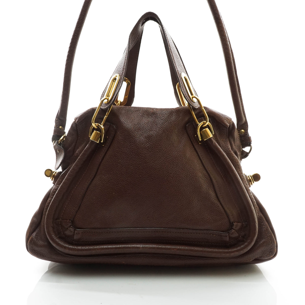 Chloe Shoulder Bag Brown Leather