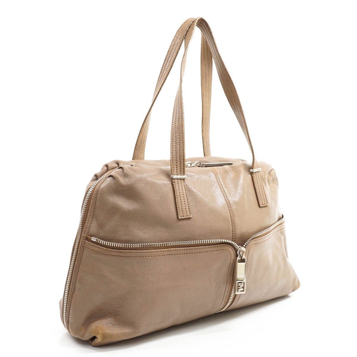 Fendi Tote Bag Leather Brown