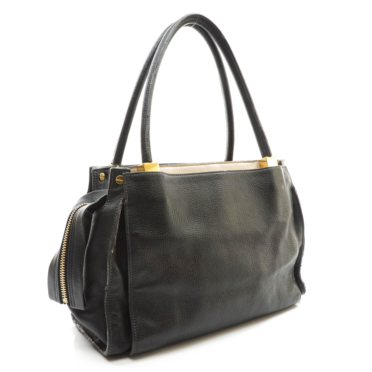 Chloe Hand Bag Leather Black