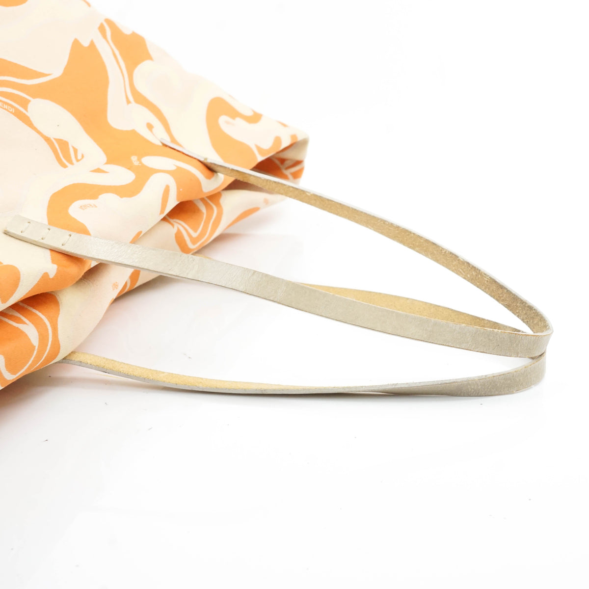 Fendi Tote Bag Orange Fabric