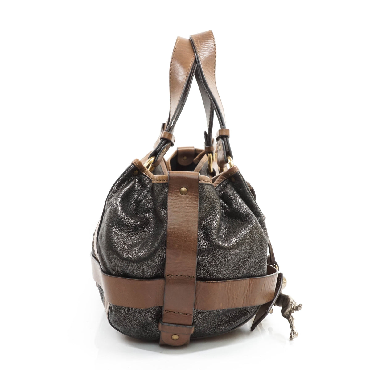 Chloe Kerala Hand Bag Leather Black