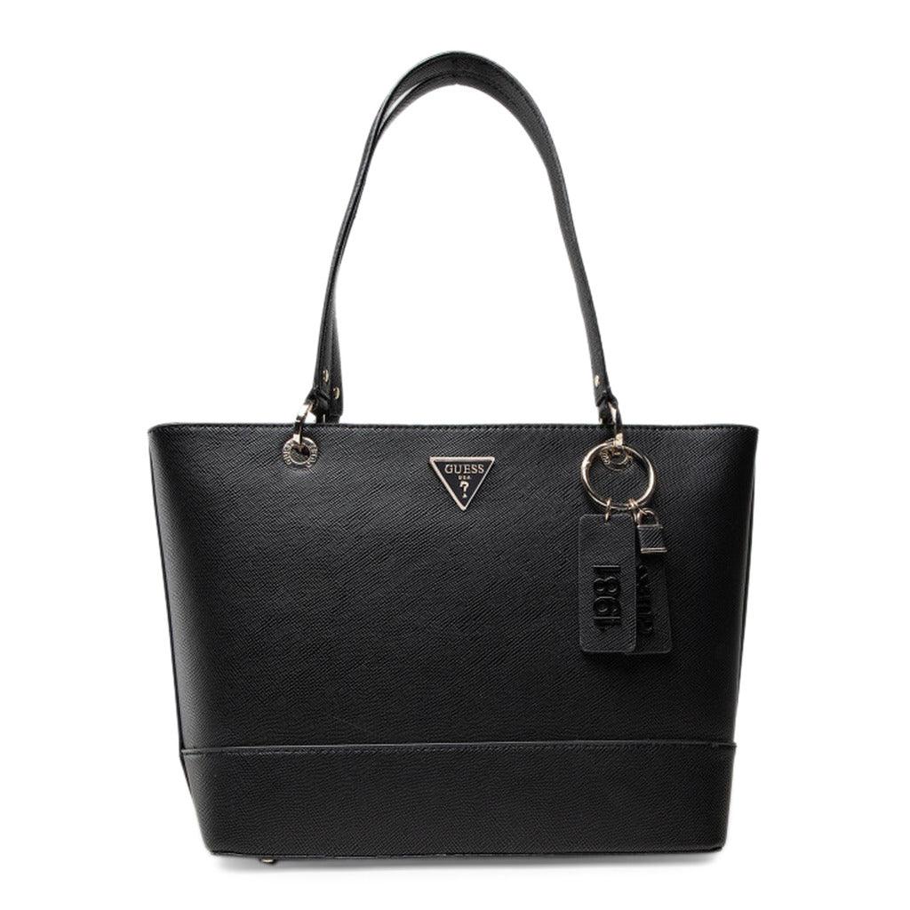Noelle Logo Charm Shopper in Black