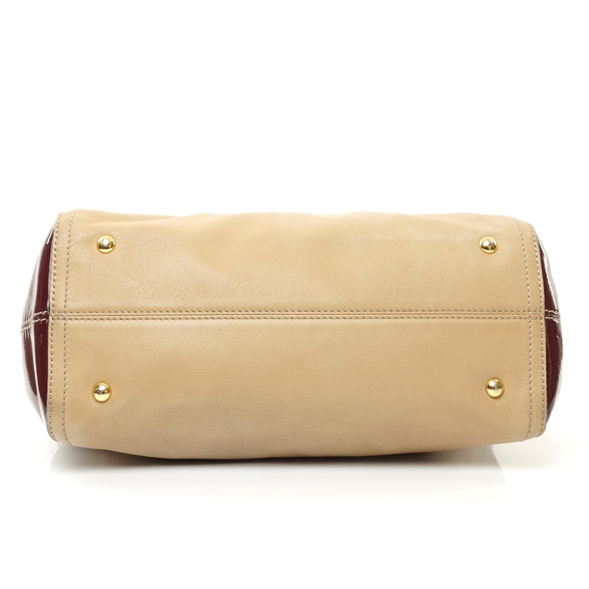 Fendi Chameleon Hand Bag Burgundy