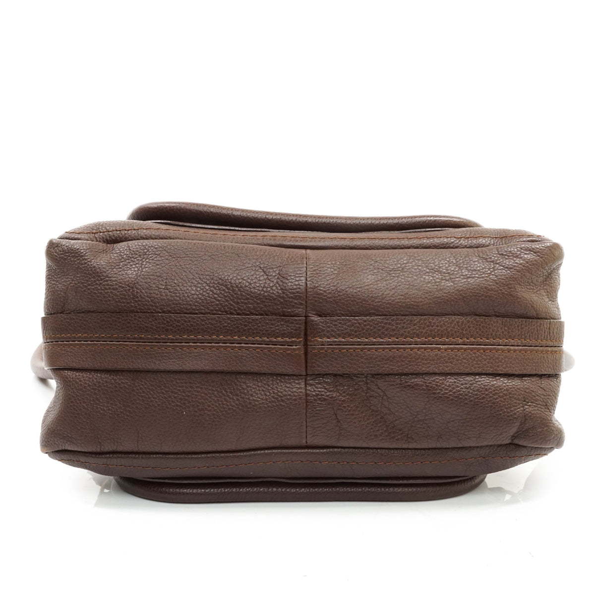 Chloe Paraty Hand Bag Leather Brown