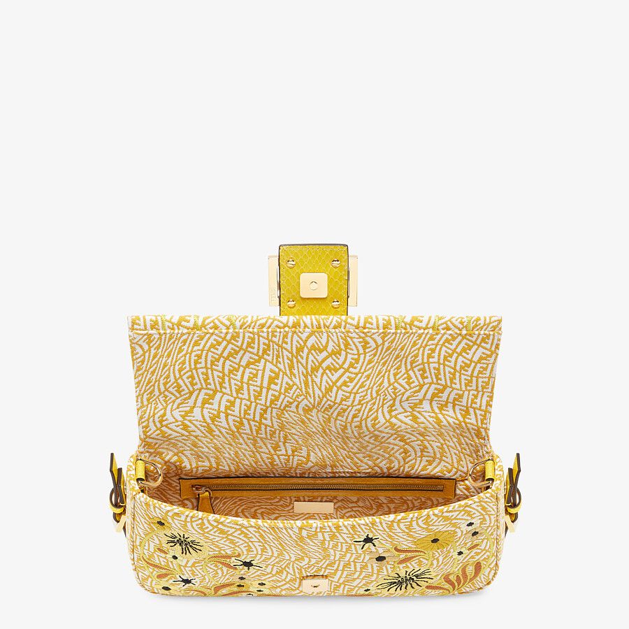 Fendi Ff Vertigo Jacquard Bag With Embroidery