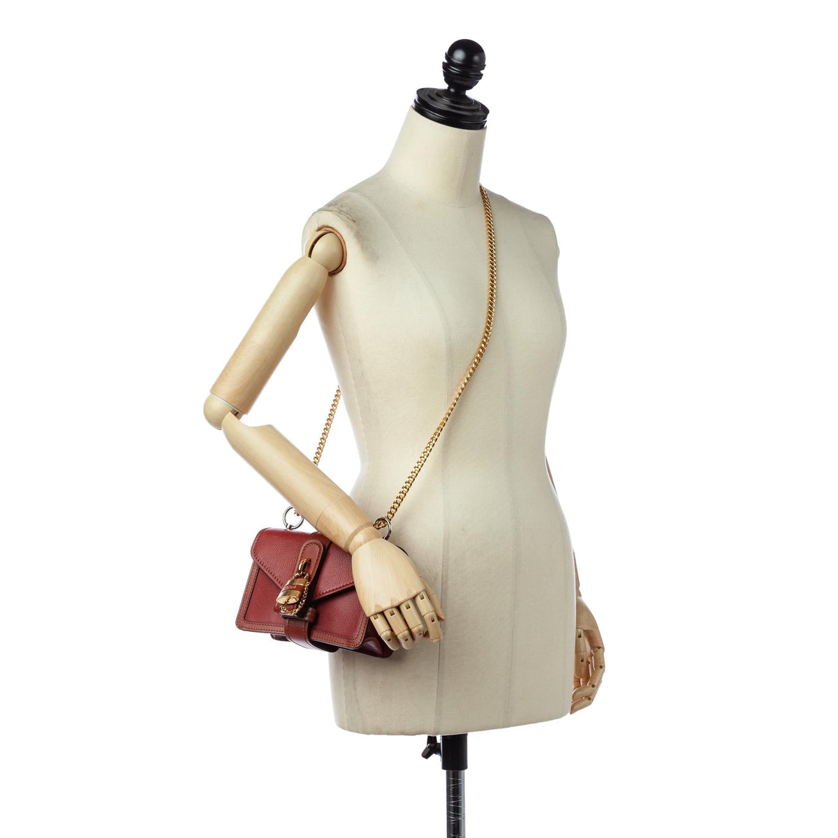 Chloe Aby Leather Crossbody Bag (SHG-26660)