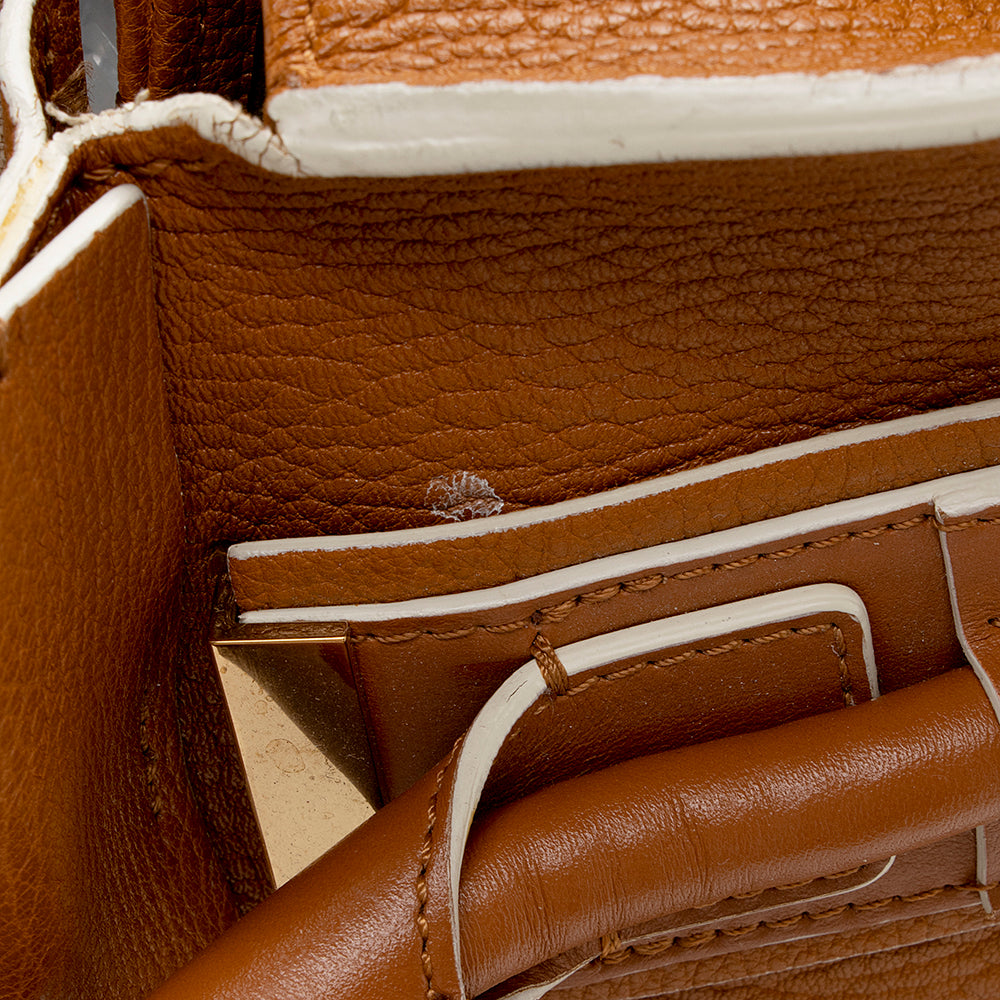 Chloe Calfskin Everston Medium Double Satchel (SHF-13921)