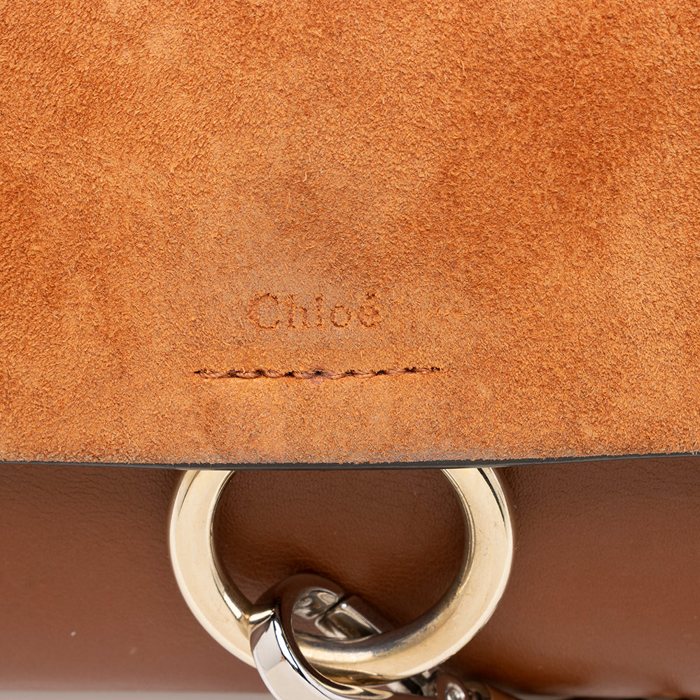 Chloe Calfskin Suede Faye Mini Shoulder Bag (SHF-16814)