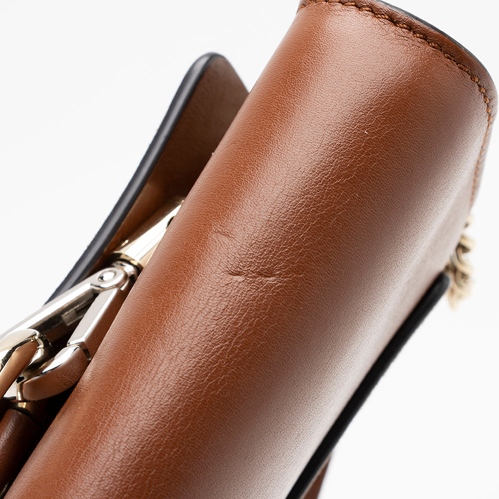 Chloe Calfskin Suede Faye Mini Shoulder Bag (SHF-16814)