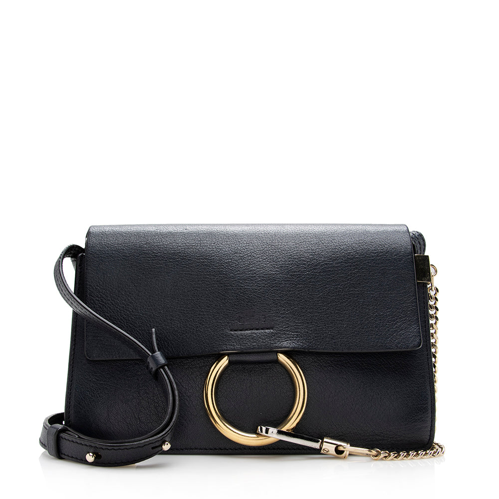 Chloe Calfskin Suede Faye Small Shoulder Bag (SHF-16306)