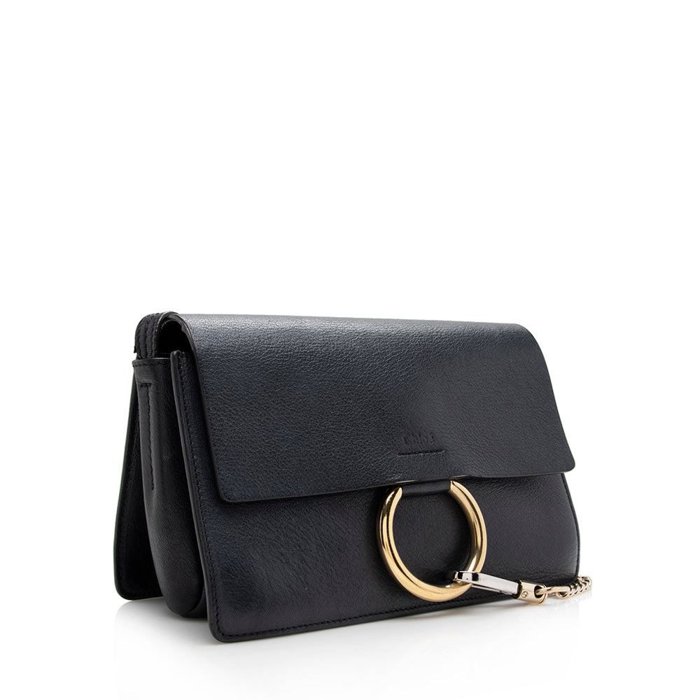 Chloe Calfskin Suede Faye Small Shoulder Bag (SHF-16306)