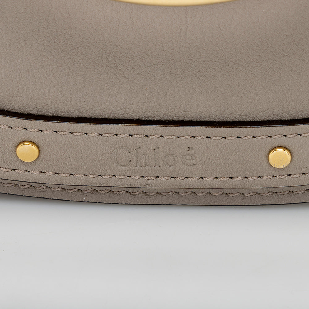 Chloe Calfskin Suede Nile Small Bracelet Bag (SHF-18310)