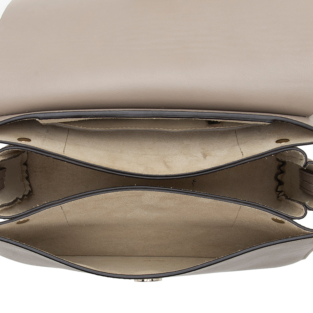 Chloe Calfskin Suede Small Faye Shoulder Bag (SHF-12535)