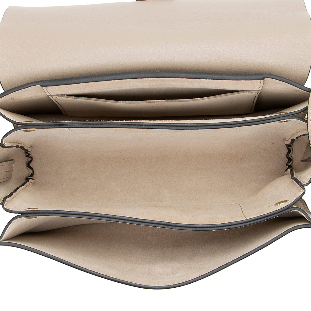 Chloe Calfskin Suede Small Faye Shoulder Bag (SHF-14628)