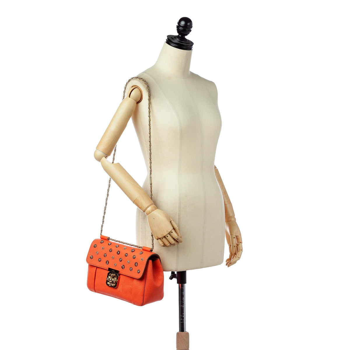 Chloe Elsie Leather Crossbody Bag (SHG-23827)