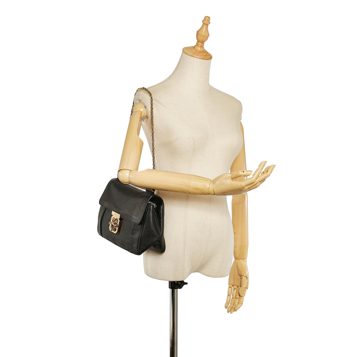 Chloe Elsie Leather Shoulder Bag (SHG-24535)