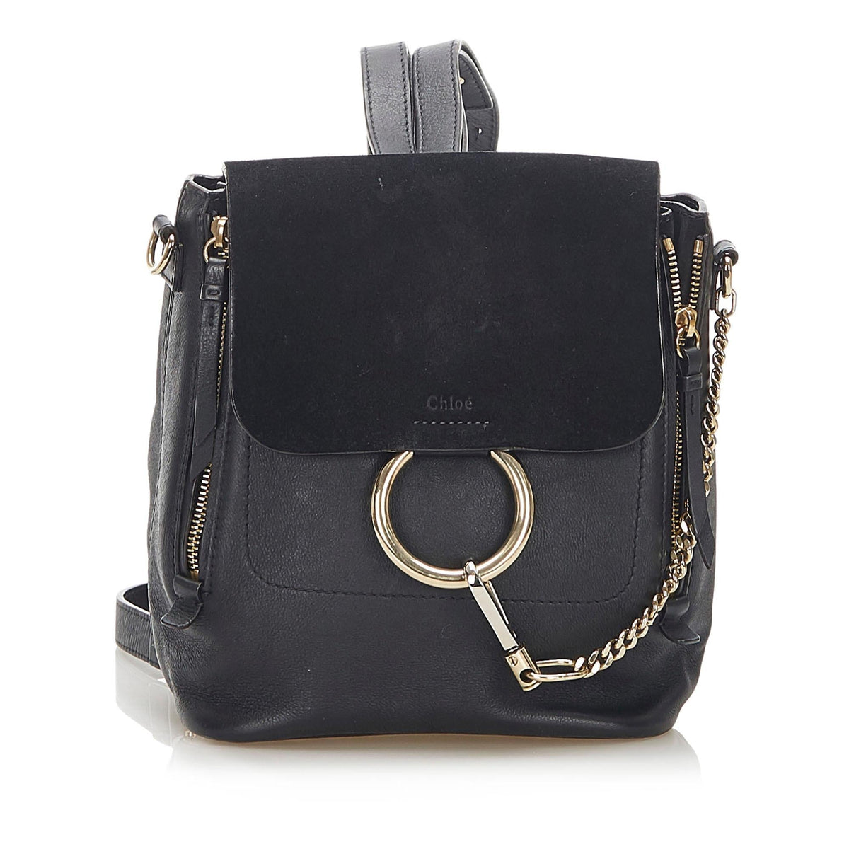 Chloe Faye Leather Backpack (SHG-18432)