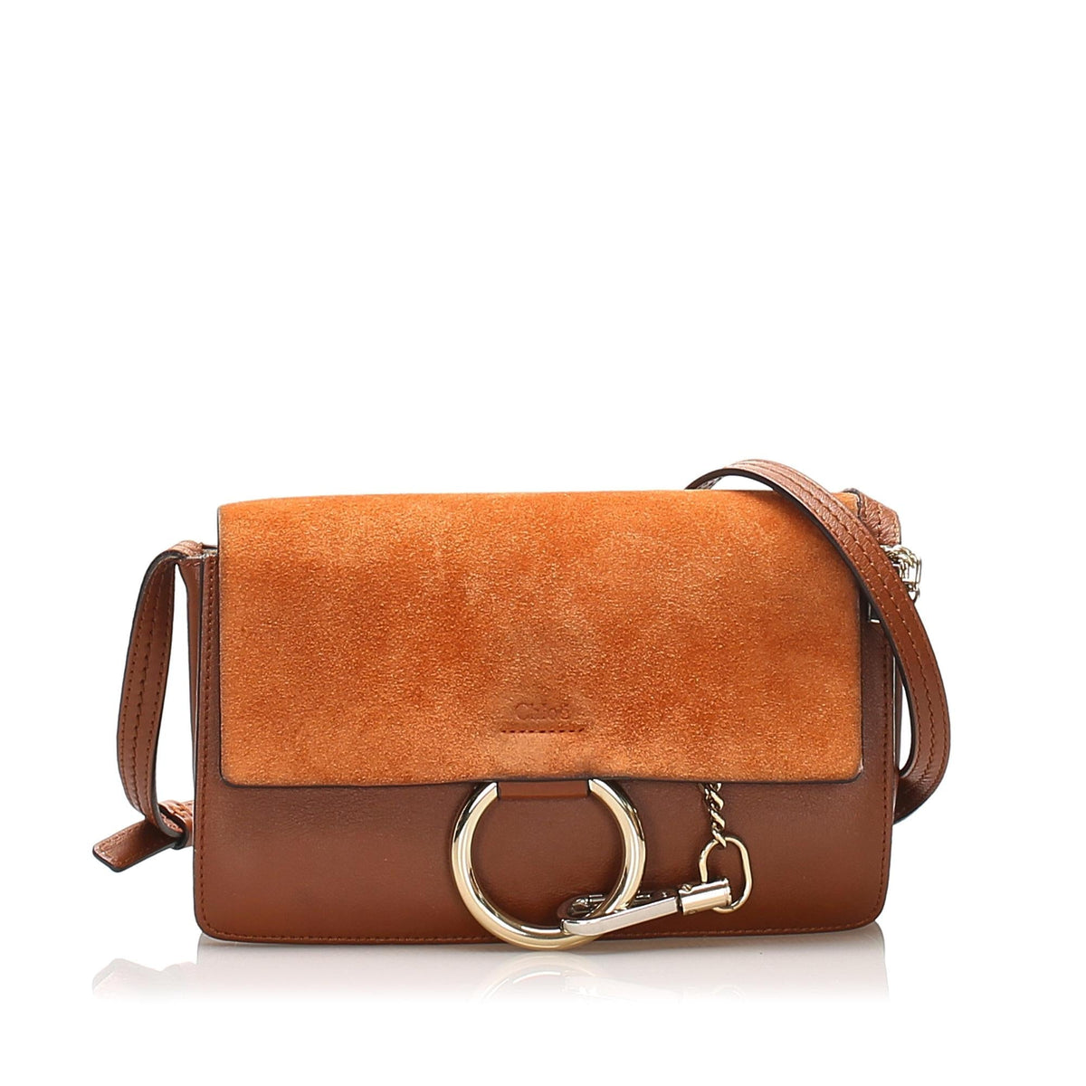 Chloe Faye Leather Crossbody Bag (SHG-25743)