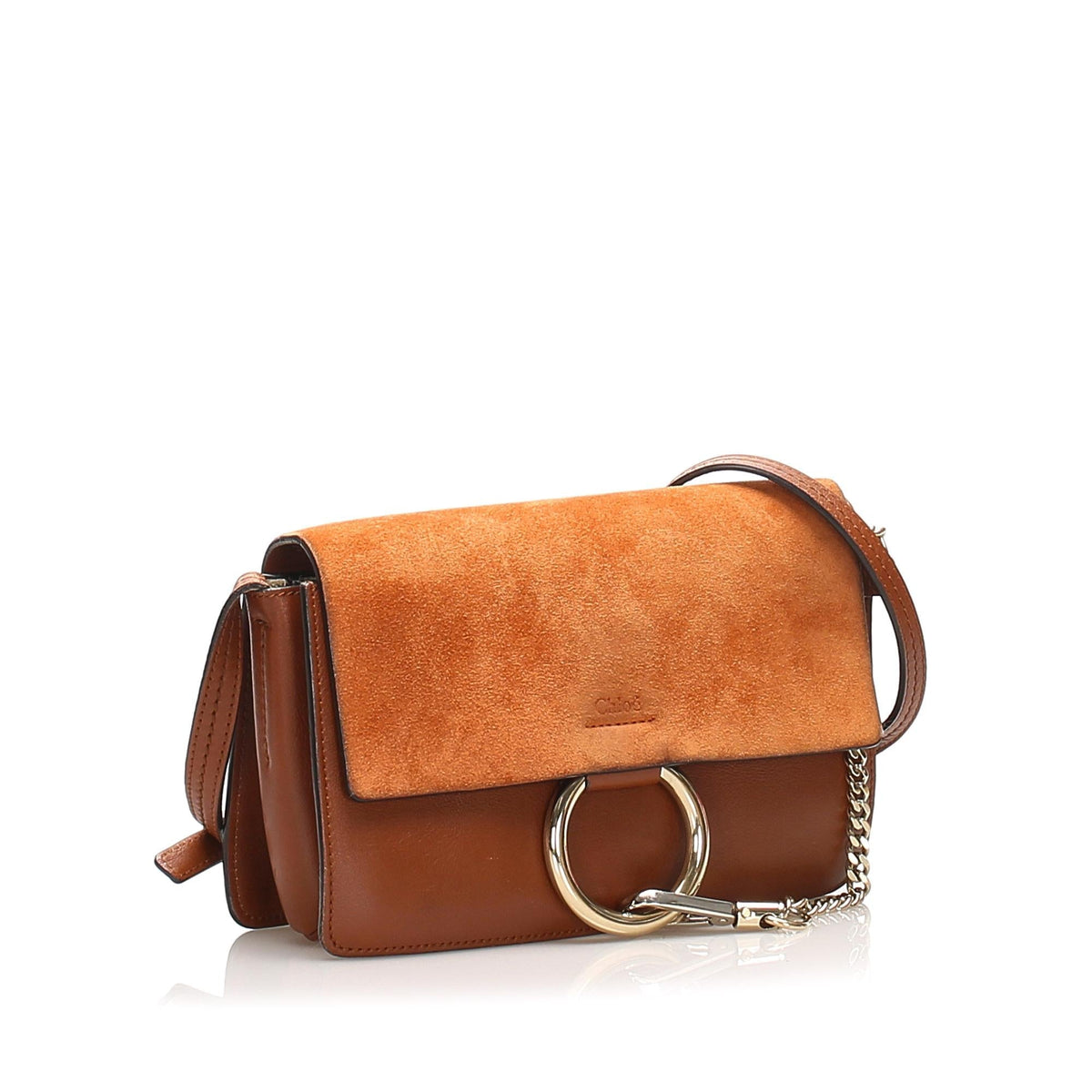 Chloe Faye Leather Crossbody Bag (SHG-25743)