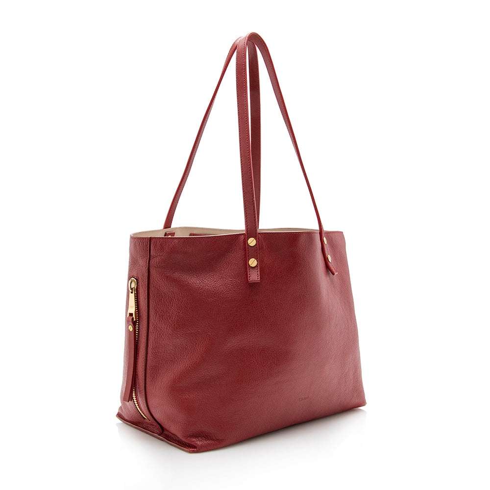 Chloe Leather Dilan Tote (SHF-14252)
