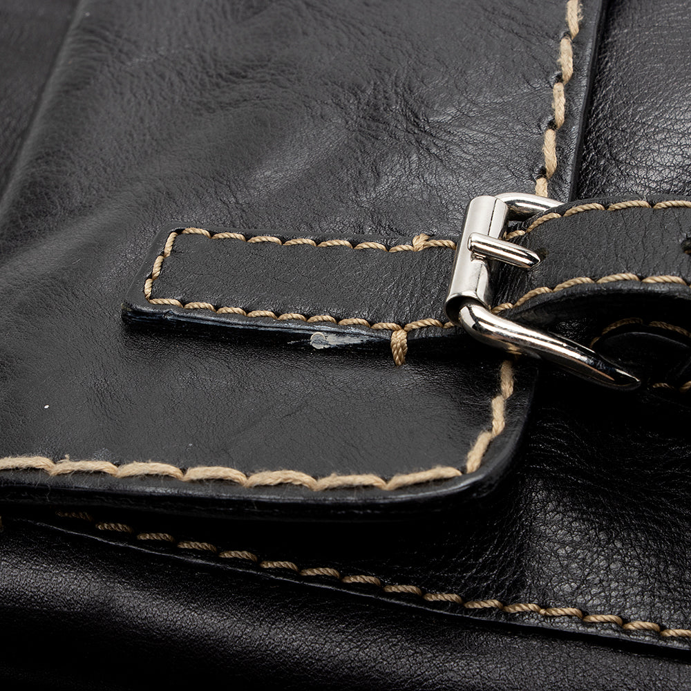 Chloe Leather Edith Large Tote (SHF-15404)