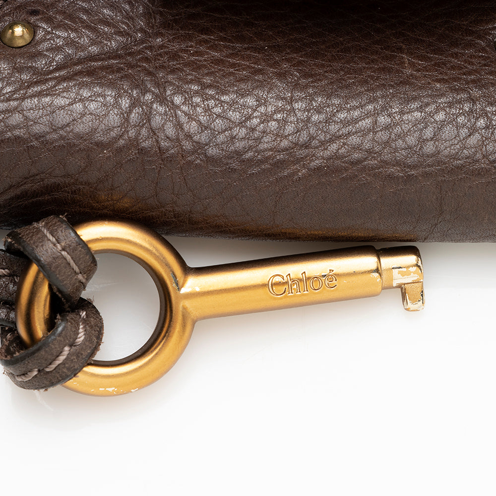 Chloe Leather Paddington Mini Satchel (SHF-17716)