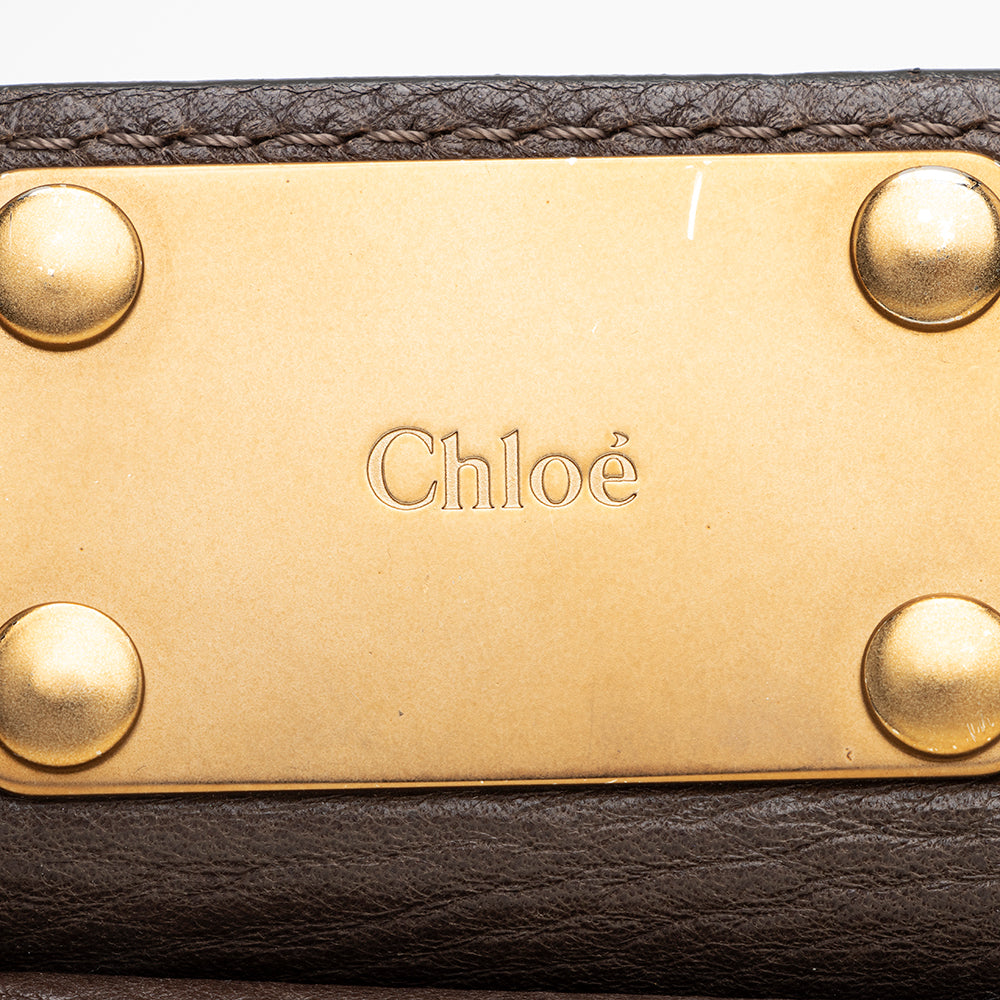 Chloe Leather Paddington Mini Satchel (SHF-17716)