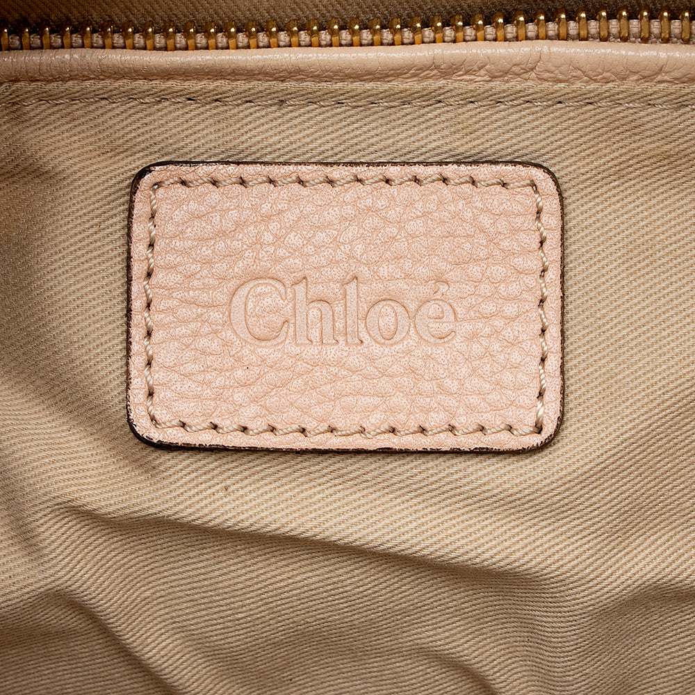 Chloe Leather Paraty Medium Satchel (SHF-17346)