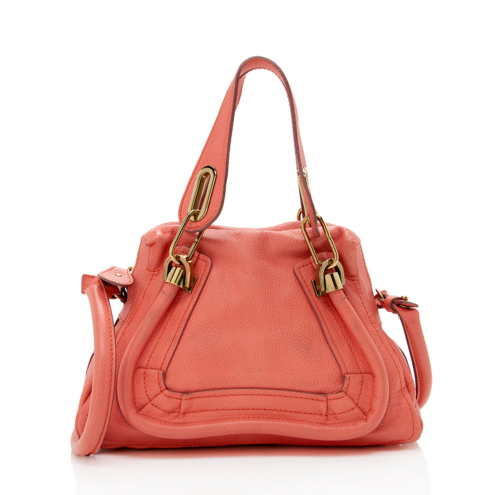 Chloe Leather Paraty Small Satchel (SHF-14701)