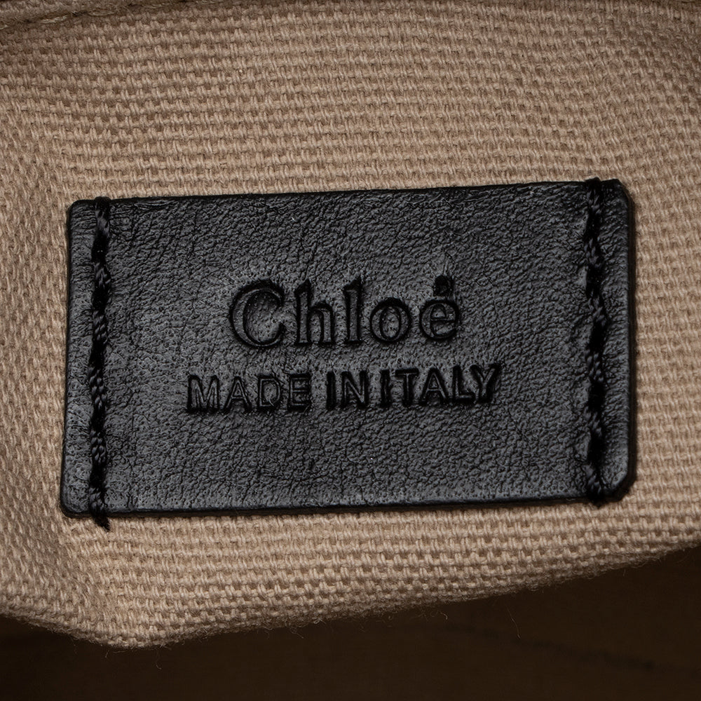 Chloe Leather Roy Mini Bucket Bag (SHF-13875)