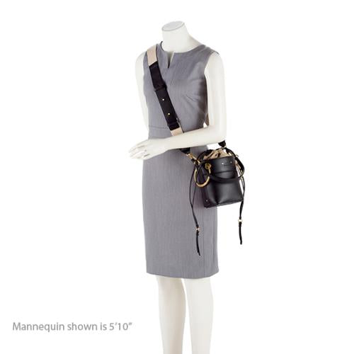 Chloe Leather Roy Mini Bucket Bag (SHF-13875)