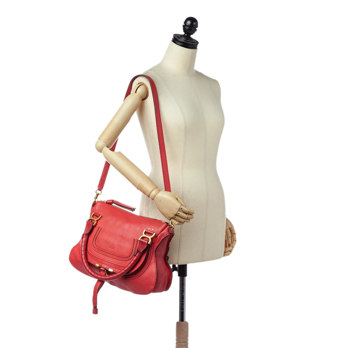 Chloe Marcie Leather Satchel (SHG-26678)