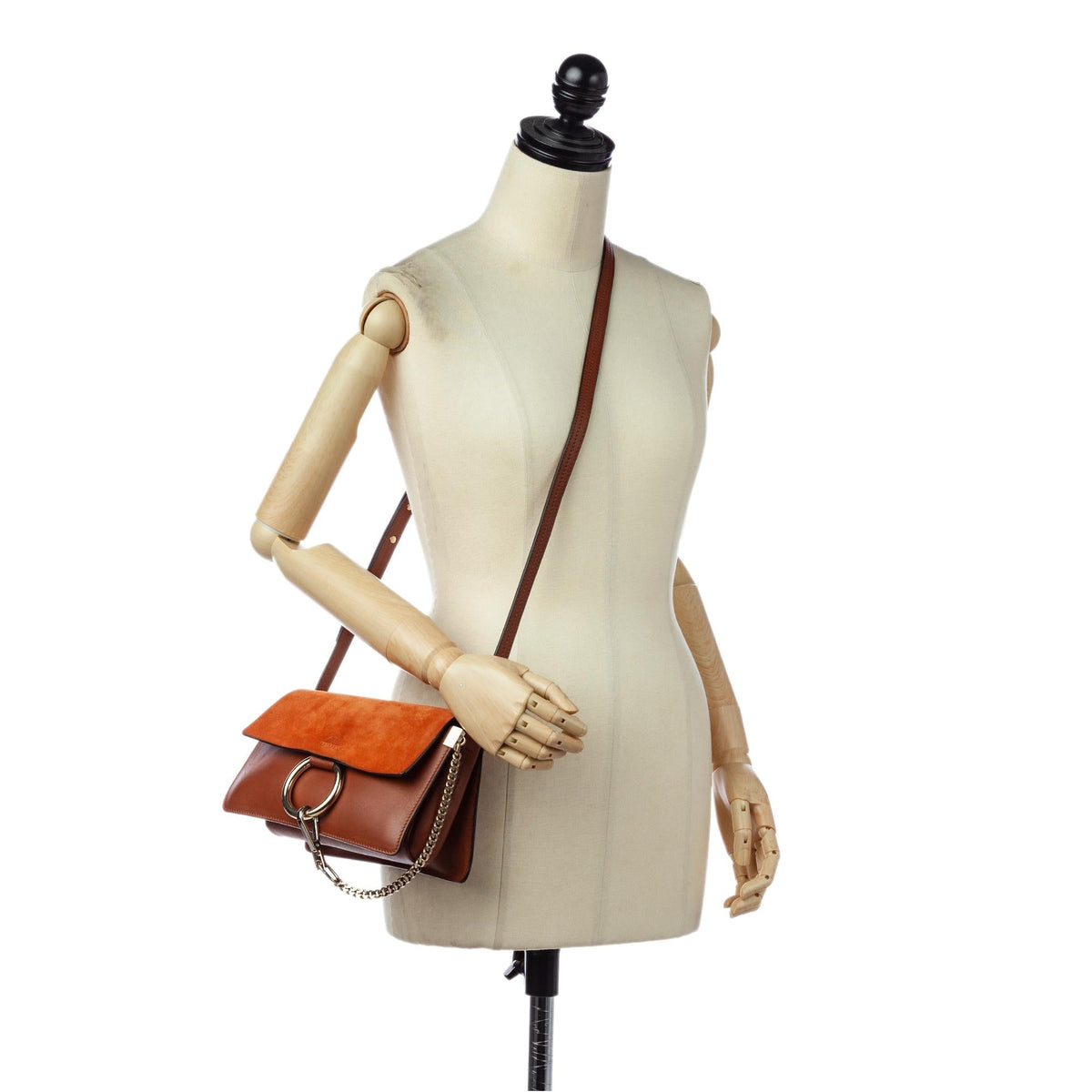 Chloe Small Faye Leather Crossbody Bag (SHG-24805)