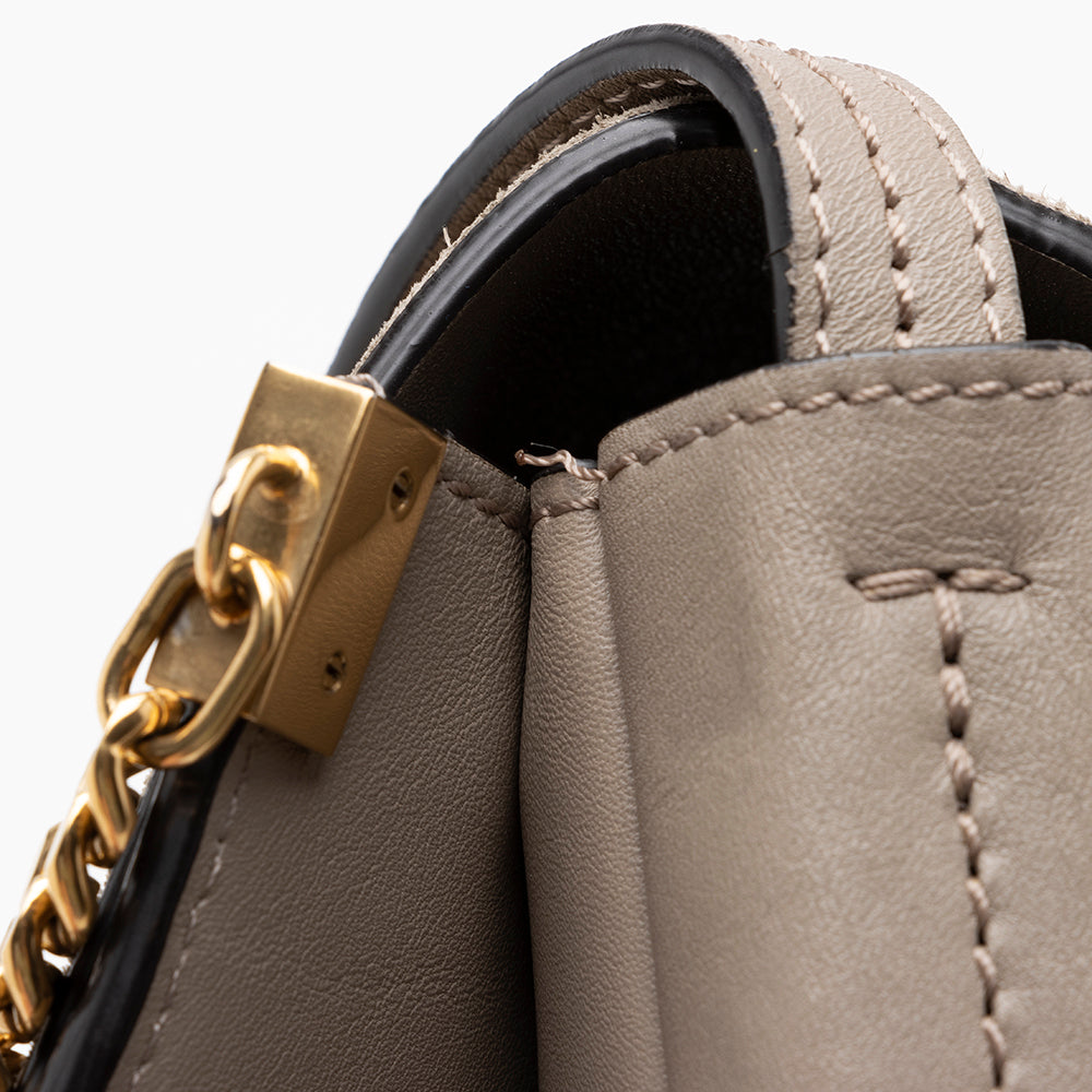 Chloe Suede Studded Small Faye Shoulder Bag (SHF-17184)