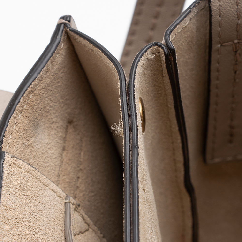 Chloe Suede Studded Small Faye Shoulder Bag (SHF-17184)