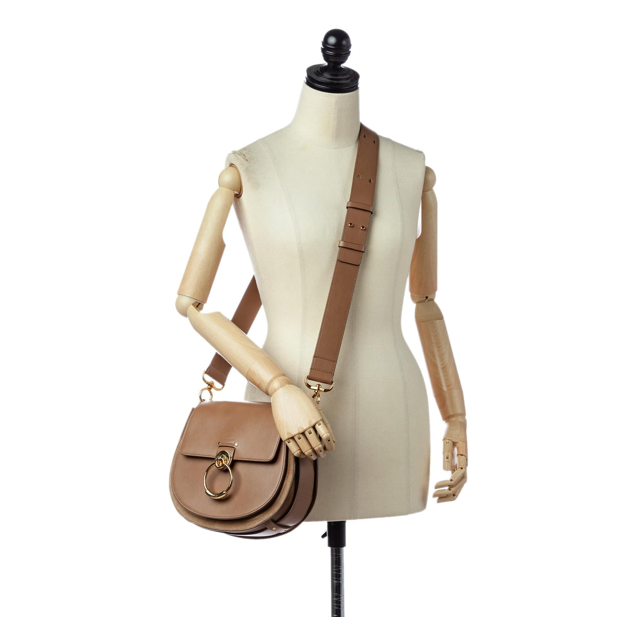 Chloe Tess Leather Satchel (SHG-27945)