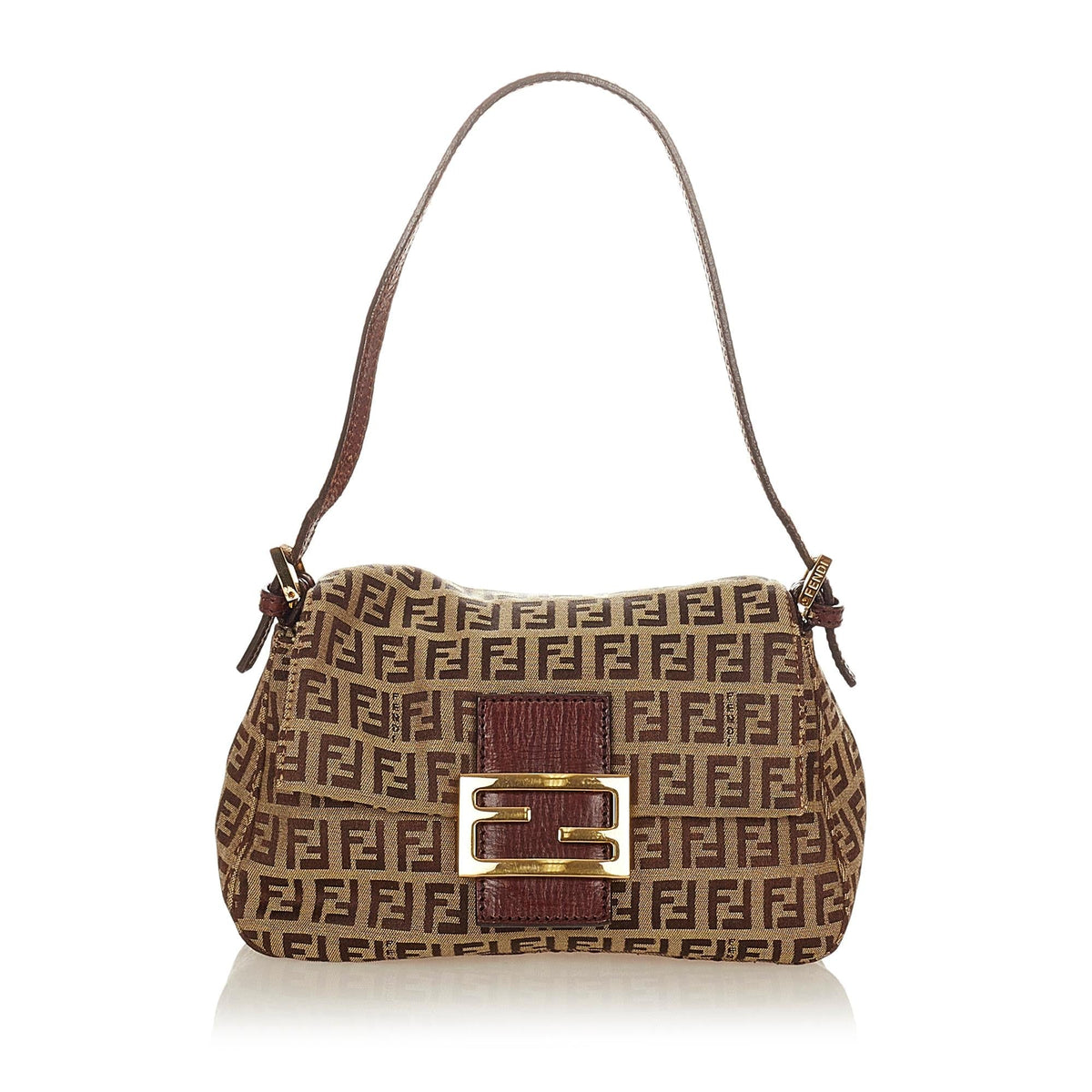 Fendi Mini Zucchino Canvas Mamma Baguette (SHG-26703)