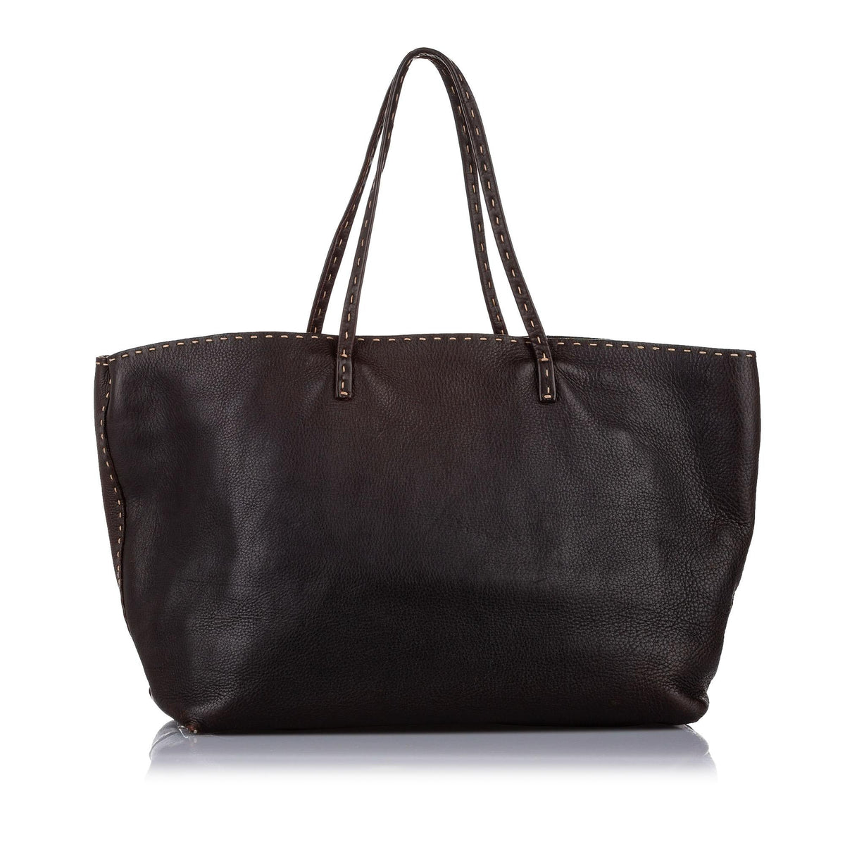 Fendi Selleria Leather Tote Bag (SHG-19410)