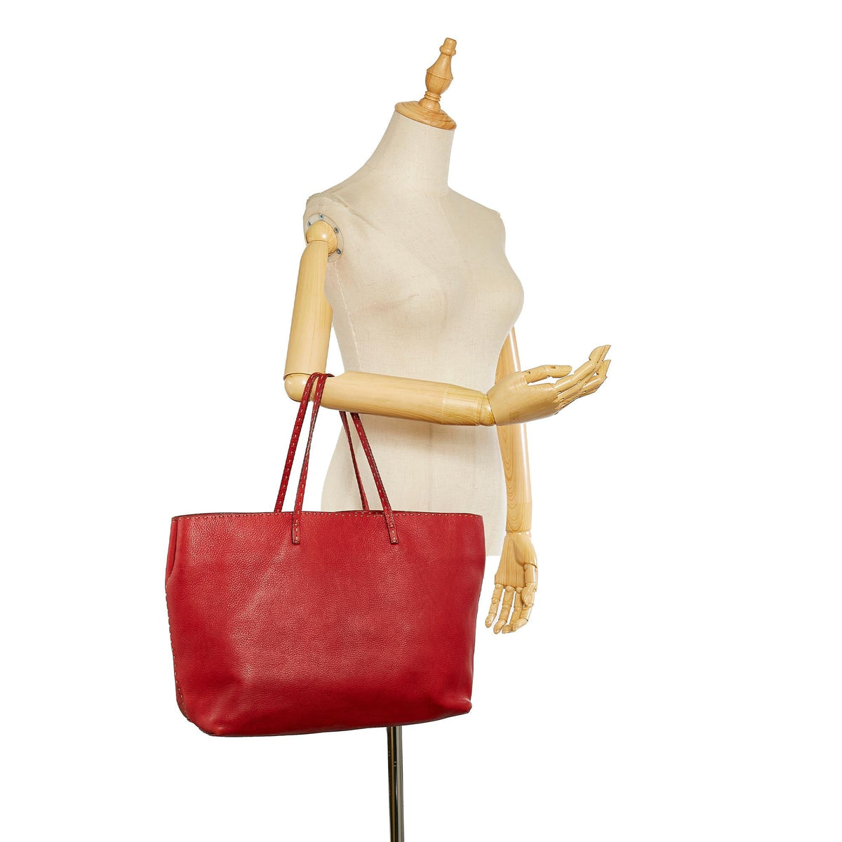 Fendi Selleria Leather Tote Bag (SHG-25660)