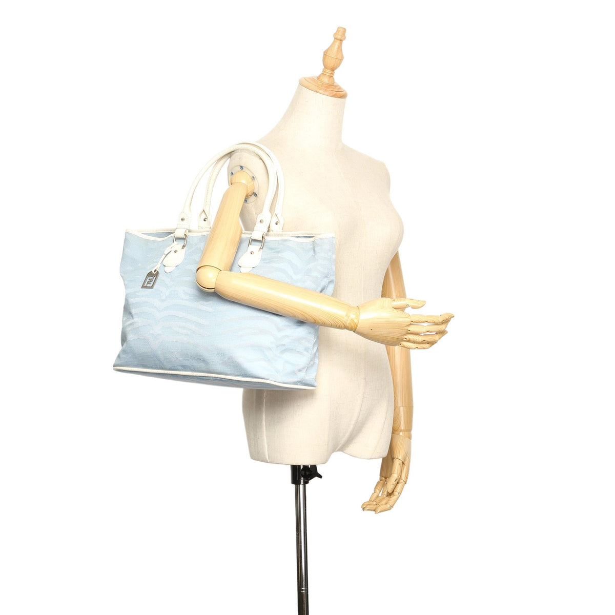 Fendi Zebra Print Canvas Tote Bag (SHG-22880)